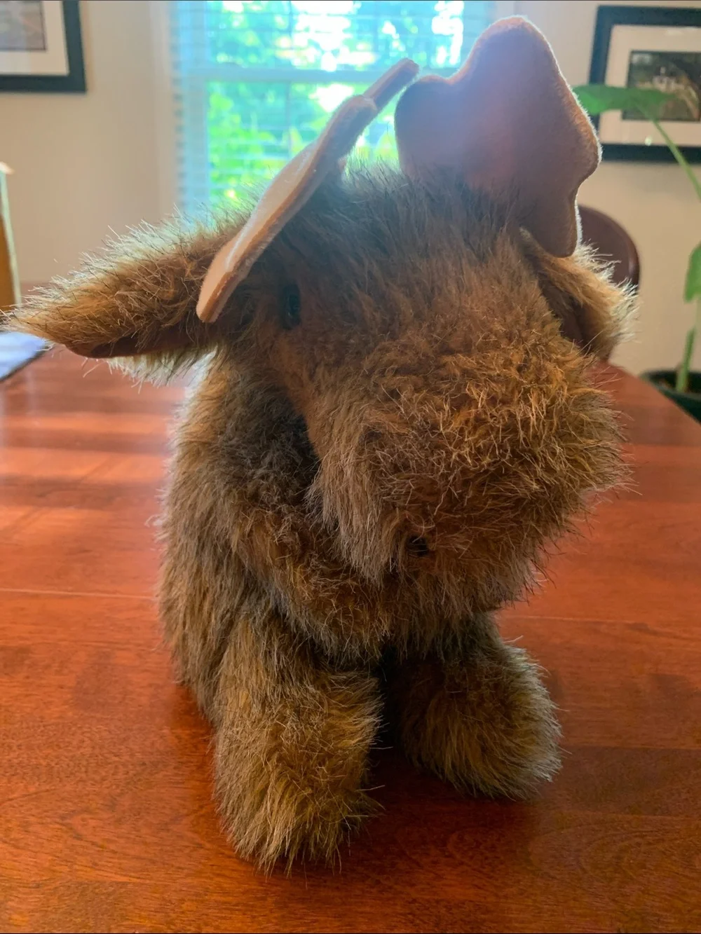 Plush Brown Moose Puppet - Soft & Cuddly for Creative Play